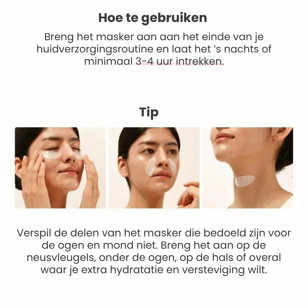 Bio-Collageenmasker Vermindert rimpels met 75% na slechts één toepassing